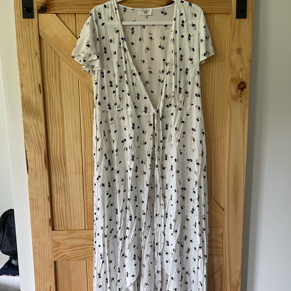 Floral wrap dress